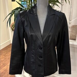 East 5 th  leather classic leather jacket.